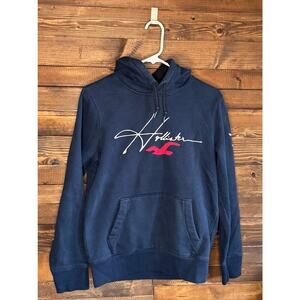 Hollister Blue Pullover Hoodie – Must-Have Collection, XS